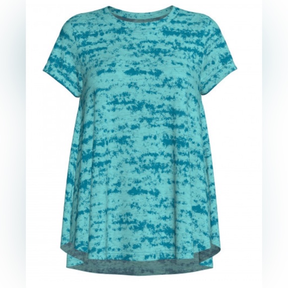 LuLaRoe Tops - LuLaRoe Teal Marbled Short Sleeve Top